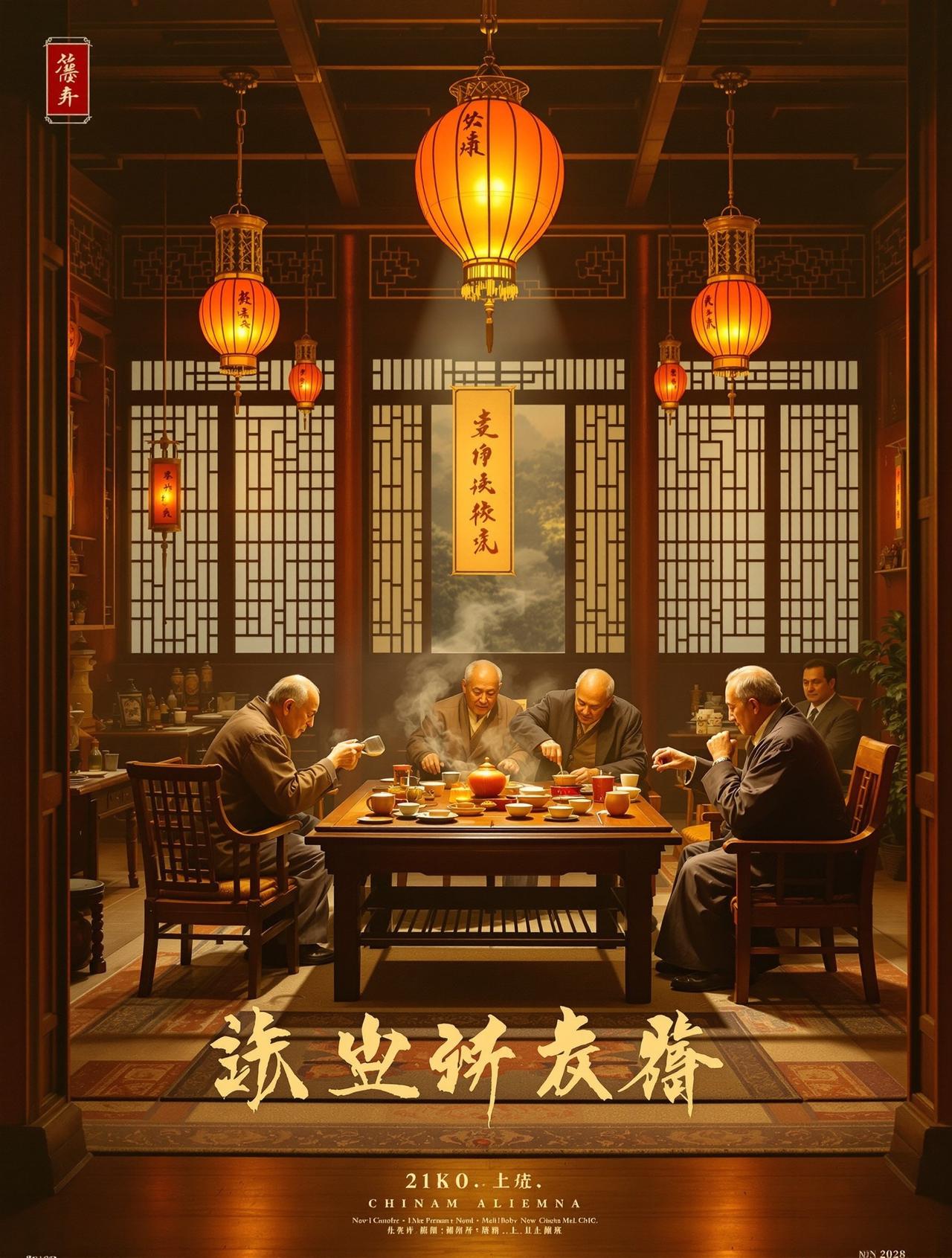 网站大片作品《老茶馆》海报