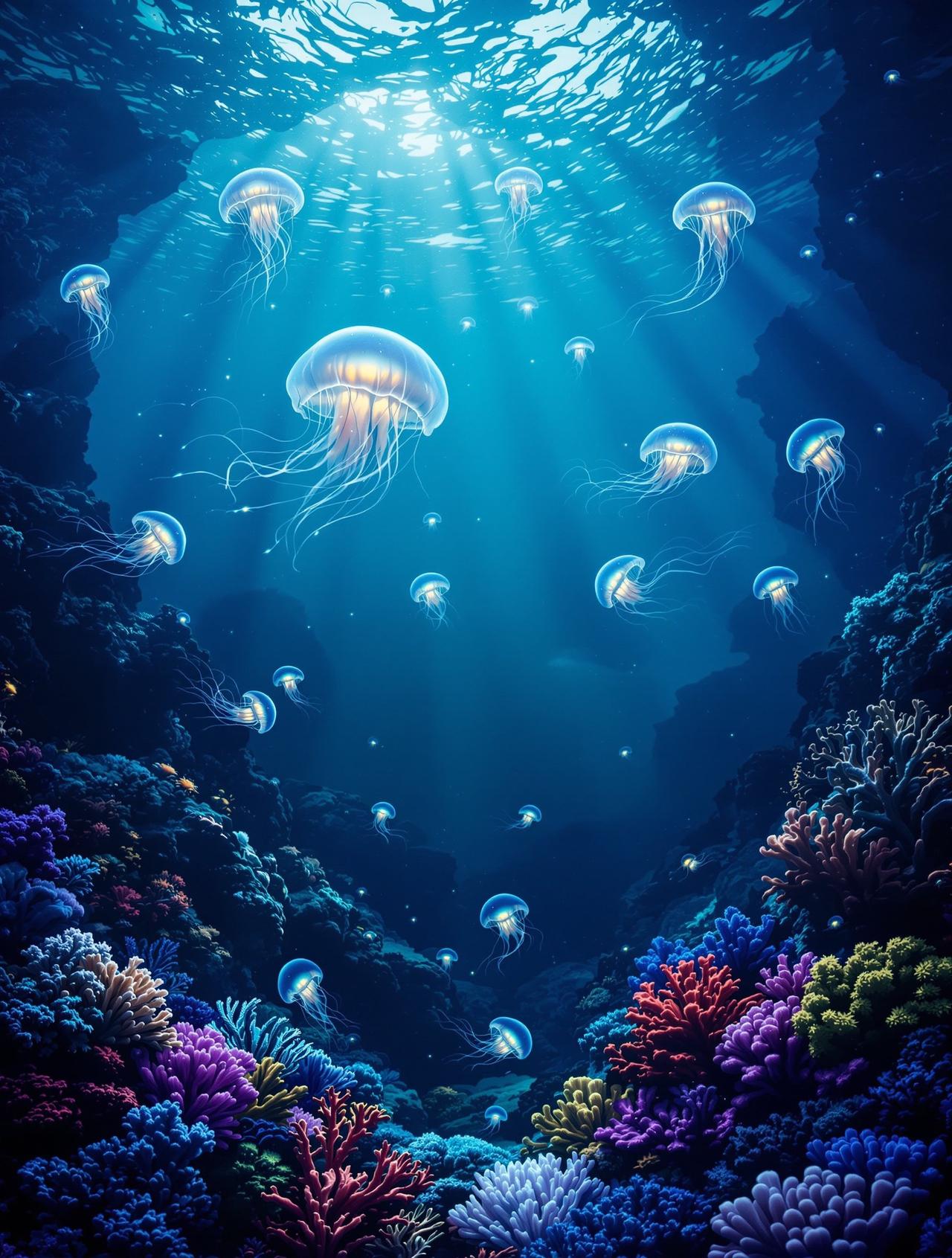 网站大片作品《深海探秘》海报
